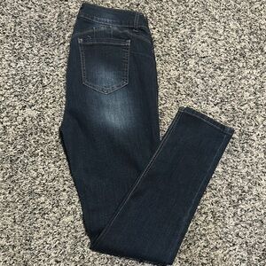Dark Blue Skinny Jeans from EnJean with Faded Denim Style. Size 9.